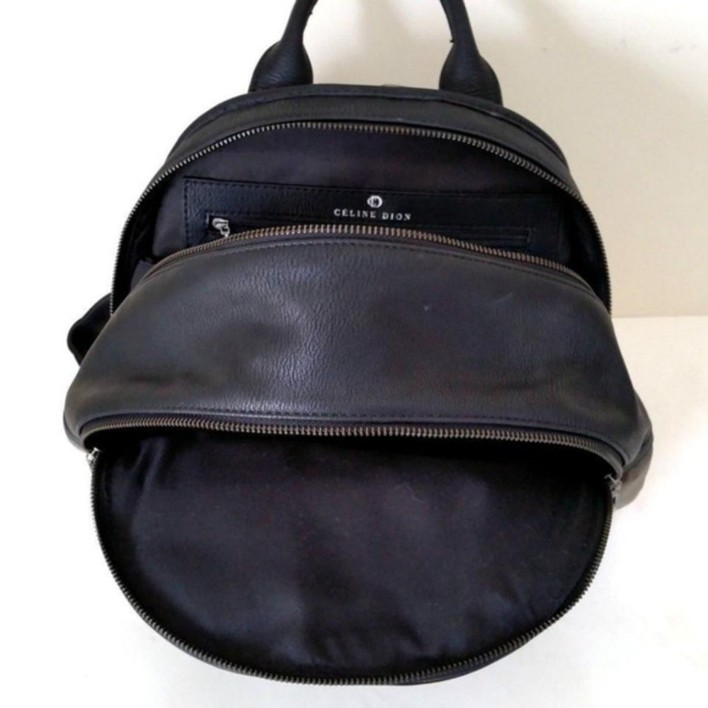 Celine Dion Khaki Green / Black Glitter Backpack - Picture 7 of 9